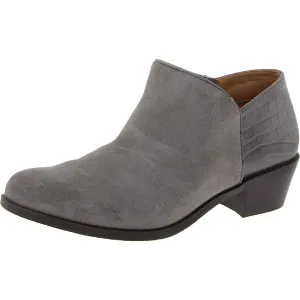 Marissa Womens Animal Print Leather Ankle Boots