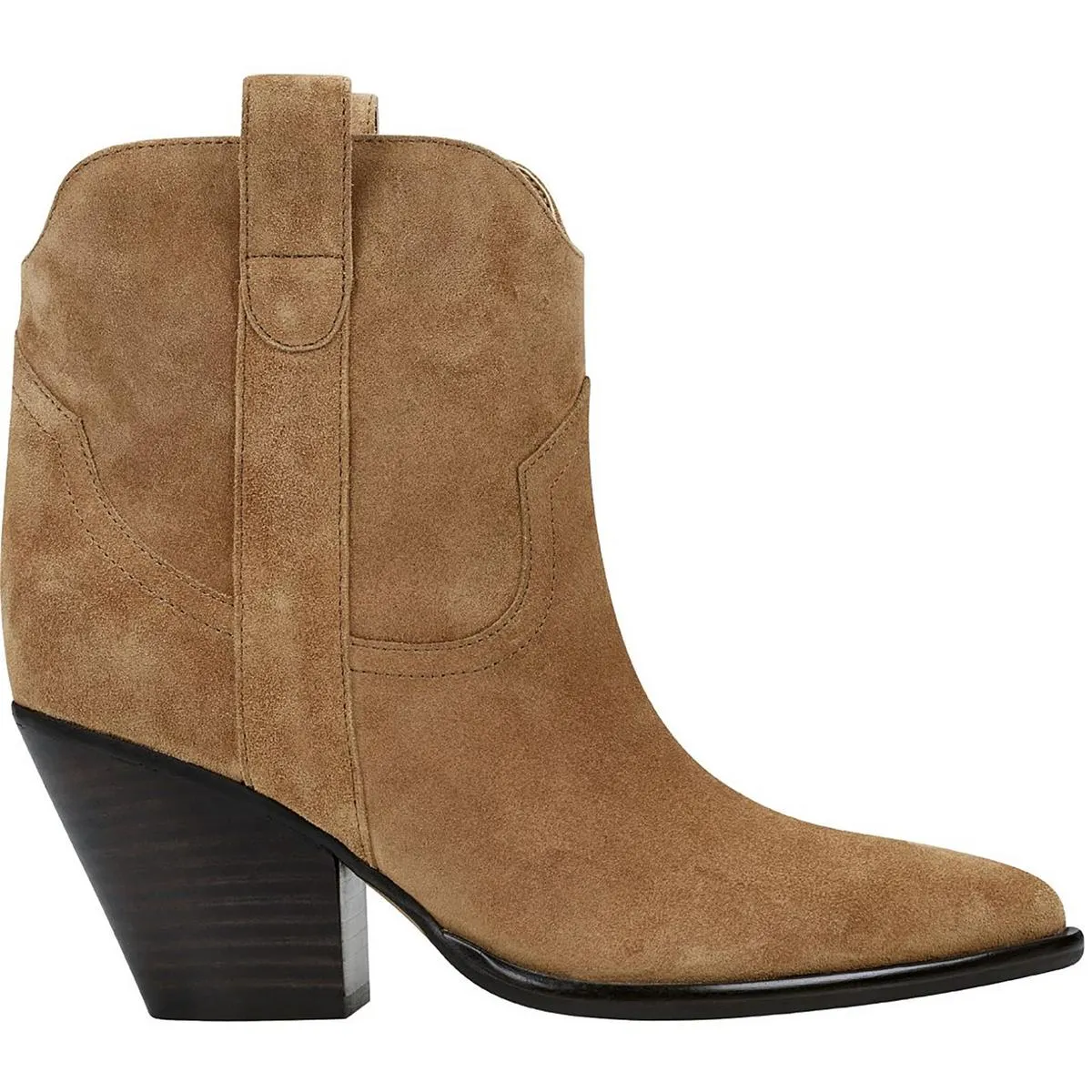 Marlie Womens Solid Faux Suede Ankle Boots