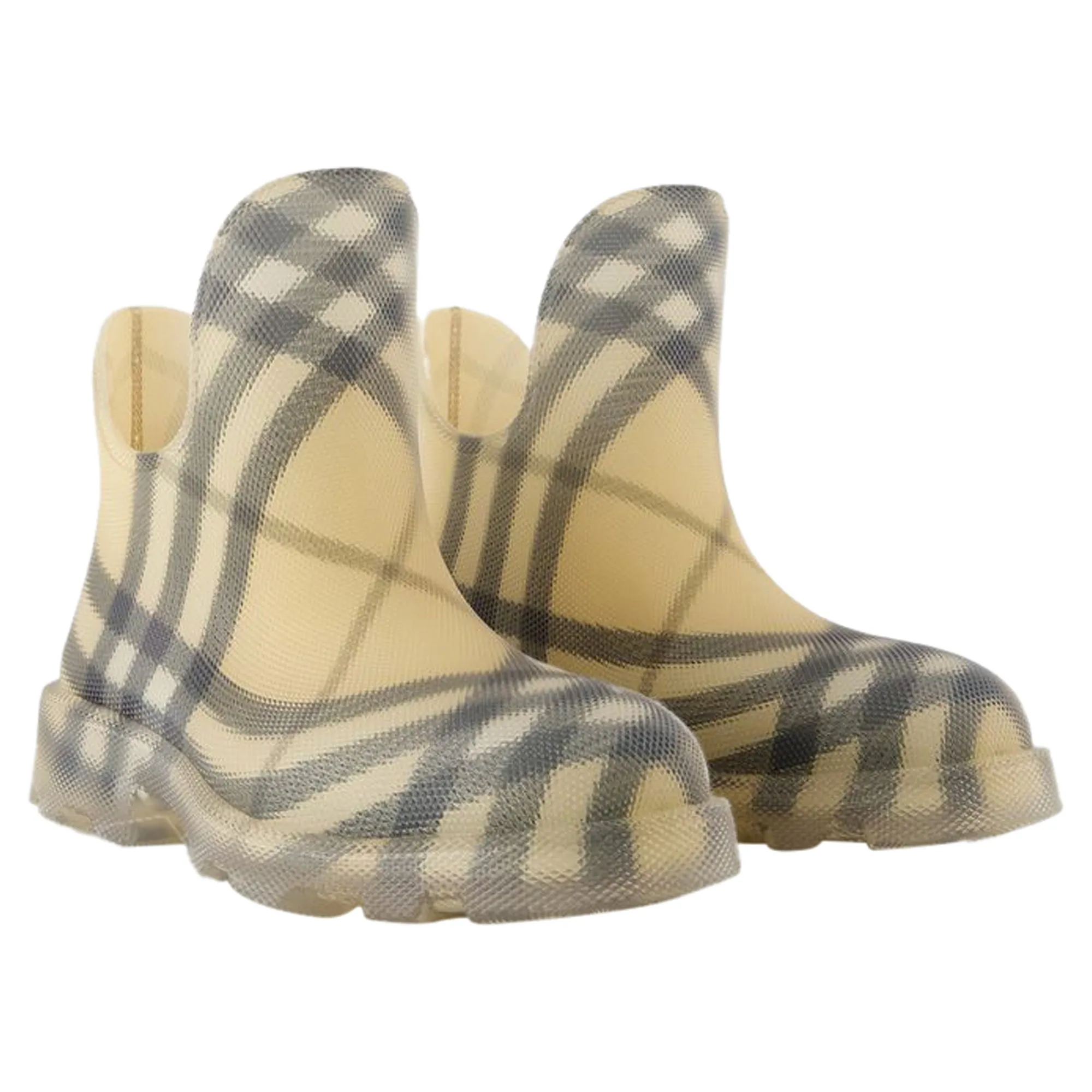 Marsh Low Ankle Boots - Burberry - Synthetic - Beige
