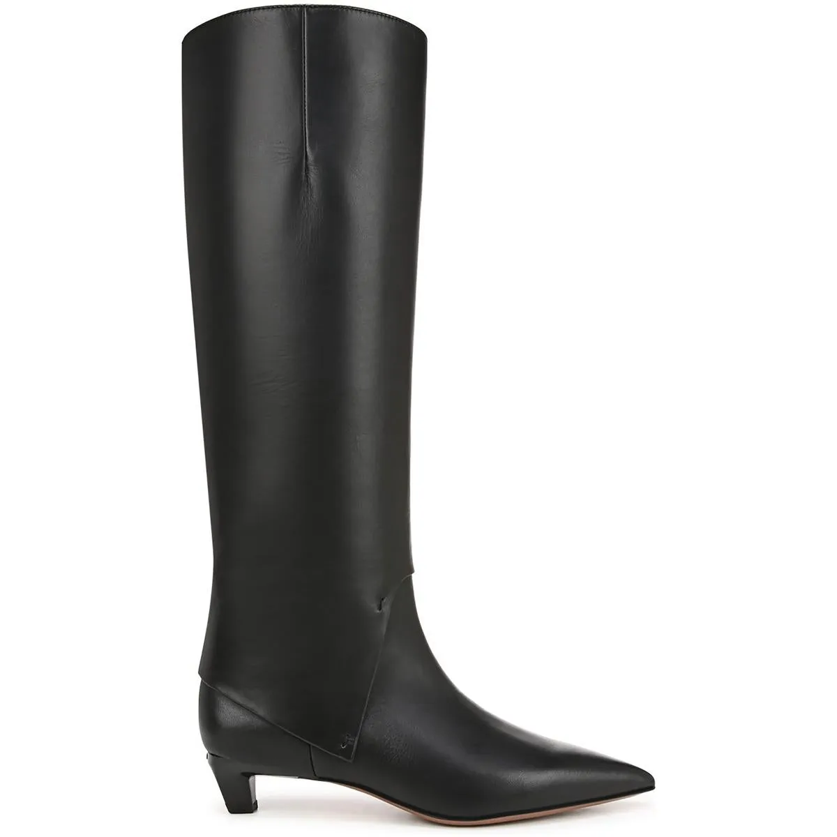Martin Womens Zipper Leather Knee-High Boots