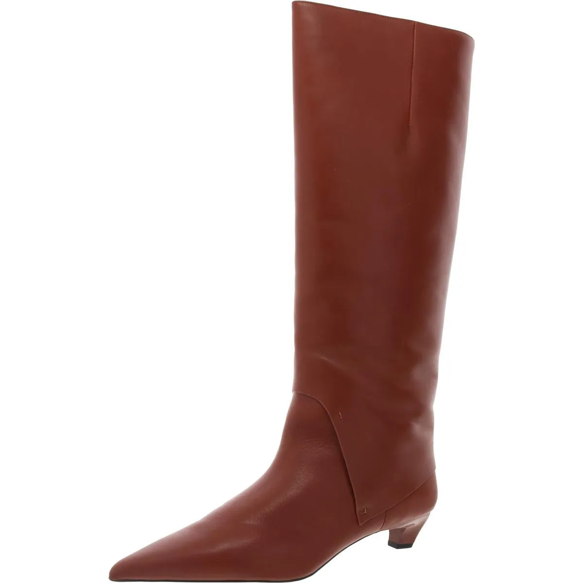 Martin Womens Zipper Leather Knee-High Boots
