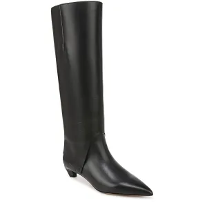 Martin Womens Zipper Leather Knee-High Boots