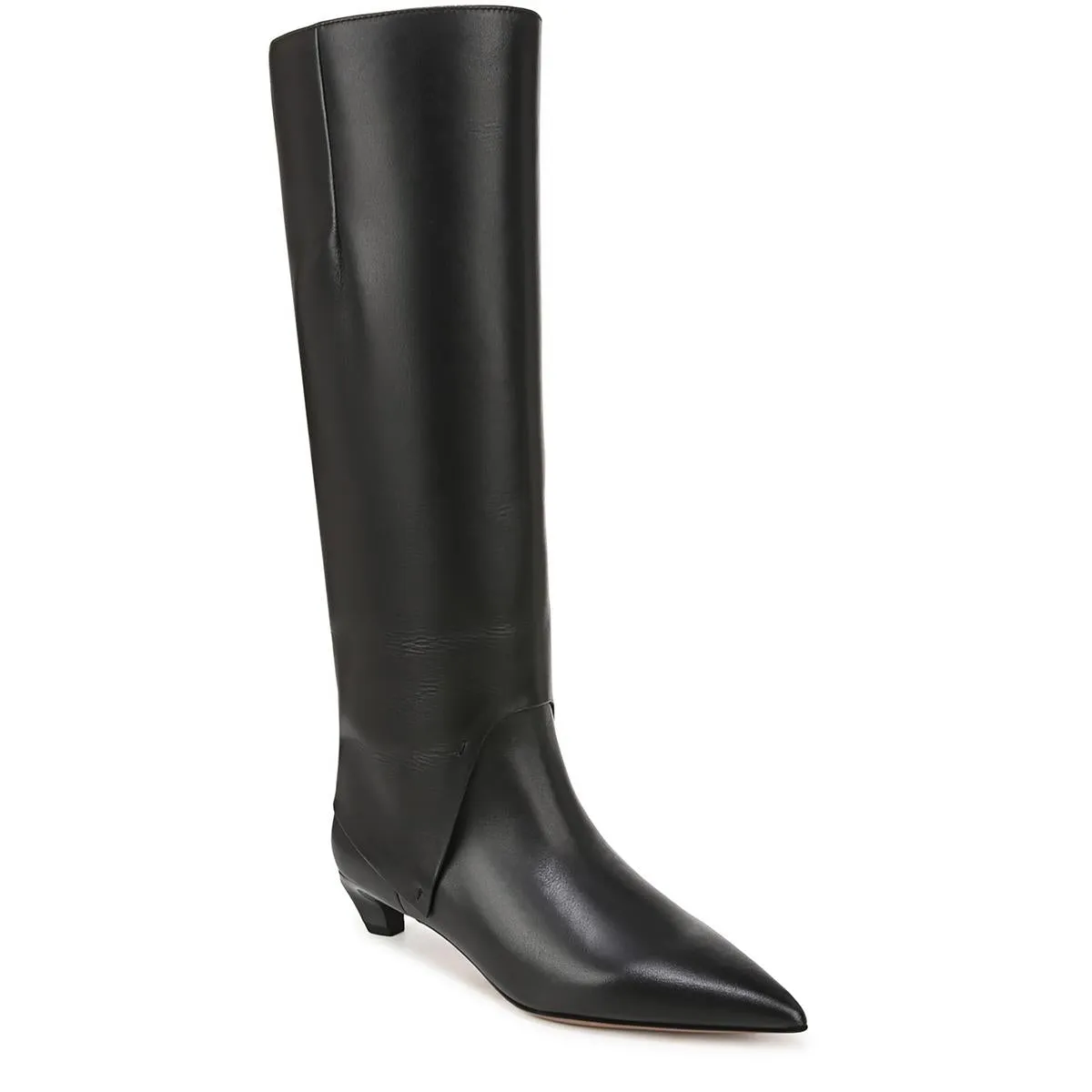 Martin Womens Zipper Leather Knee-High Boots
