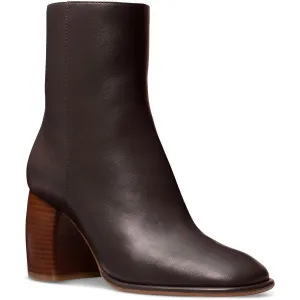 maude Womens Zip Up Slip On Ankle Boots
