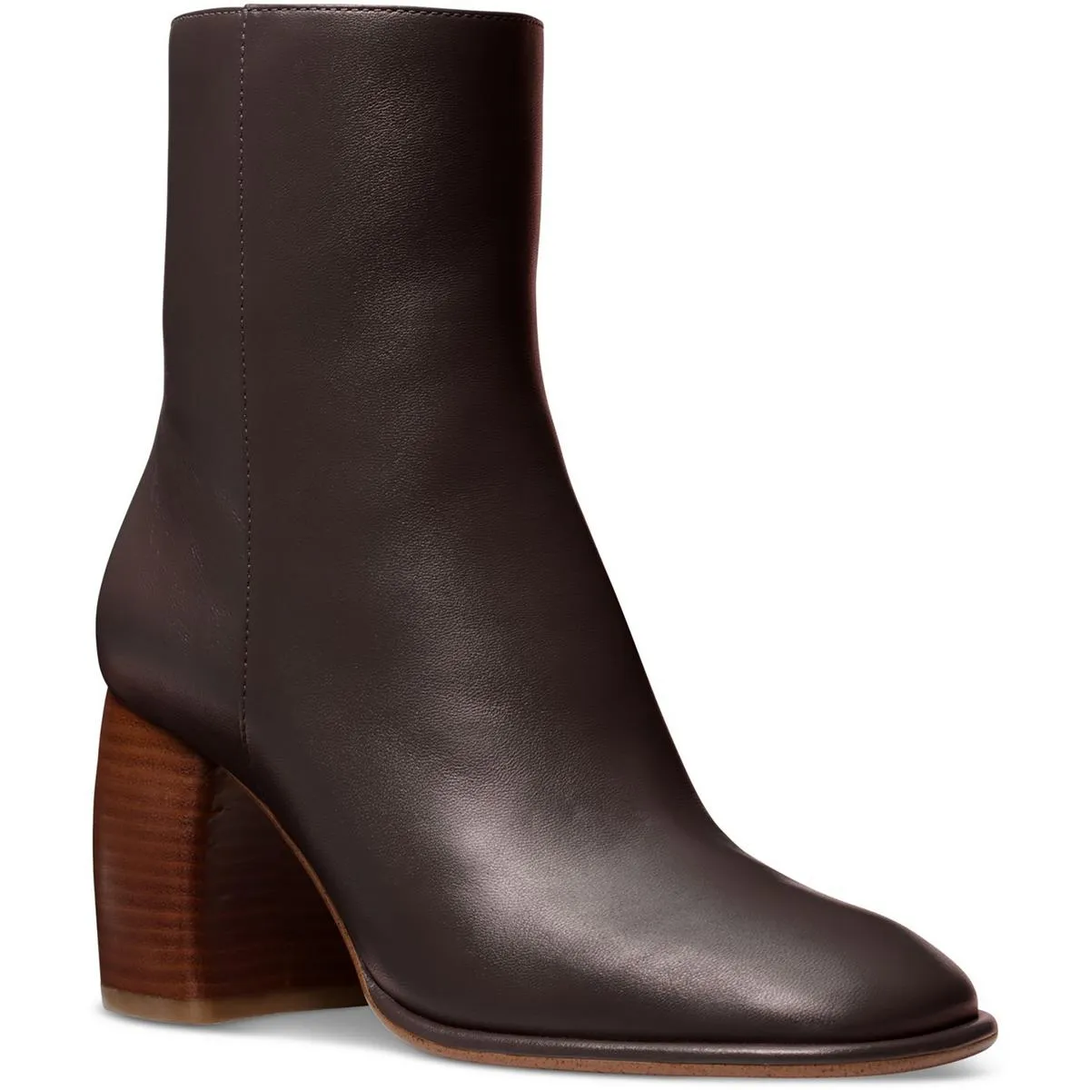 maude Womens Zip Up Slip On Ankle Boots