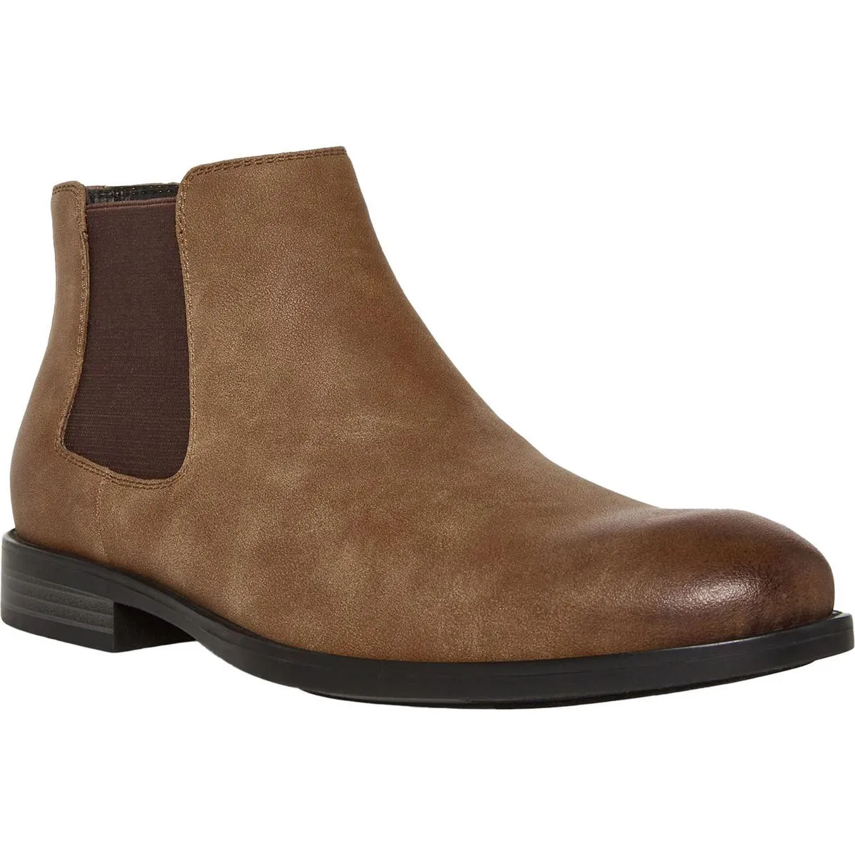 Maxxin Mens Stretch Faux Leather Chelsea Boots