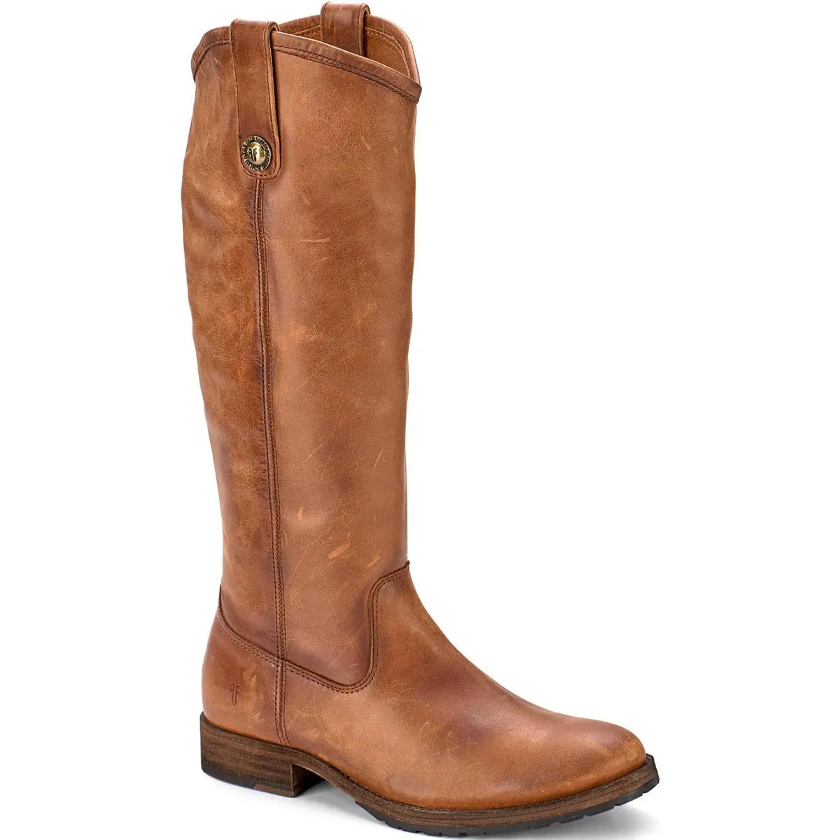 Melissa Button Womens Leather Pull On Cowboy, Western Boots