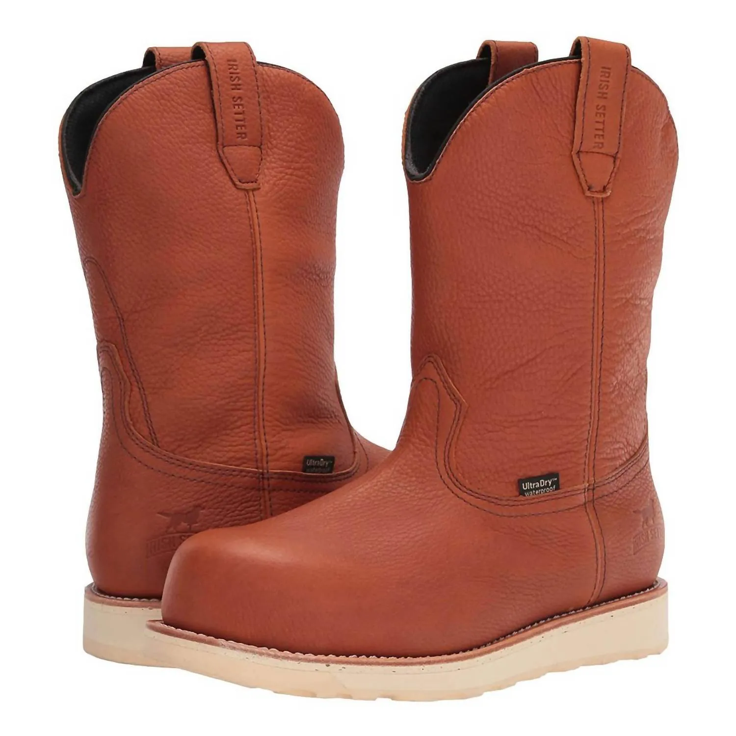 Men's 11" Wingshooter Composite Toe Slip On Work Boots In Brown