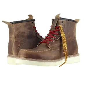 Men's 6 Moc Toe Work Boots In Honey