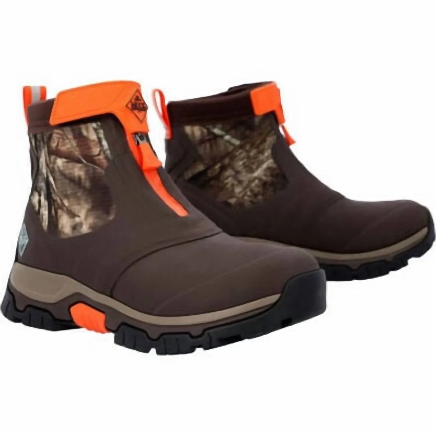 Men's Apex Mid Zip Ankle Boots In Brown/mossy Oak