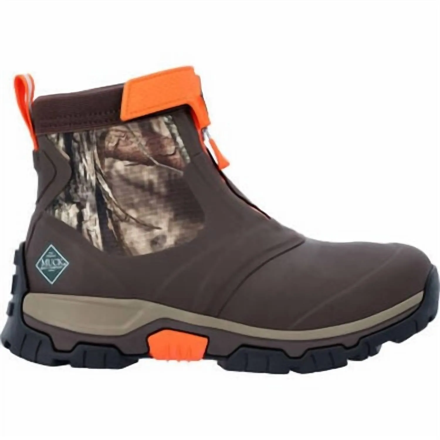 Men's Apex Mid Zip Ankle Boots In Brown/mossy Oak