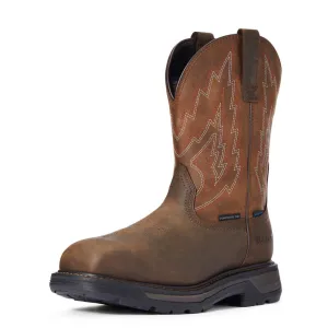 Men's Big Rig H2O Work Boots In Dark Brown