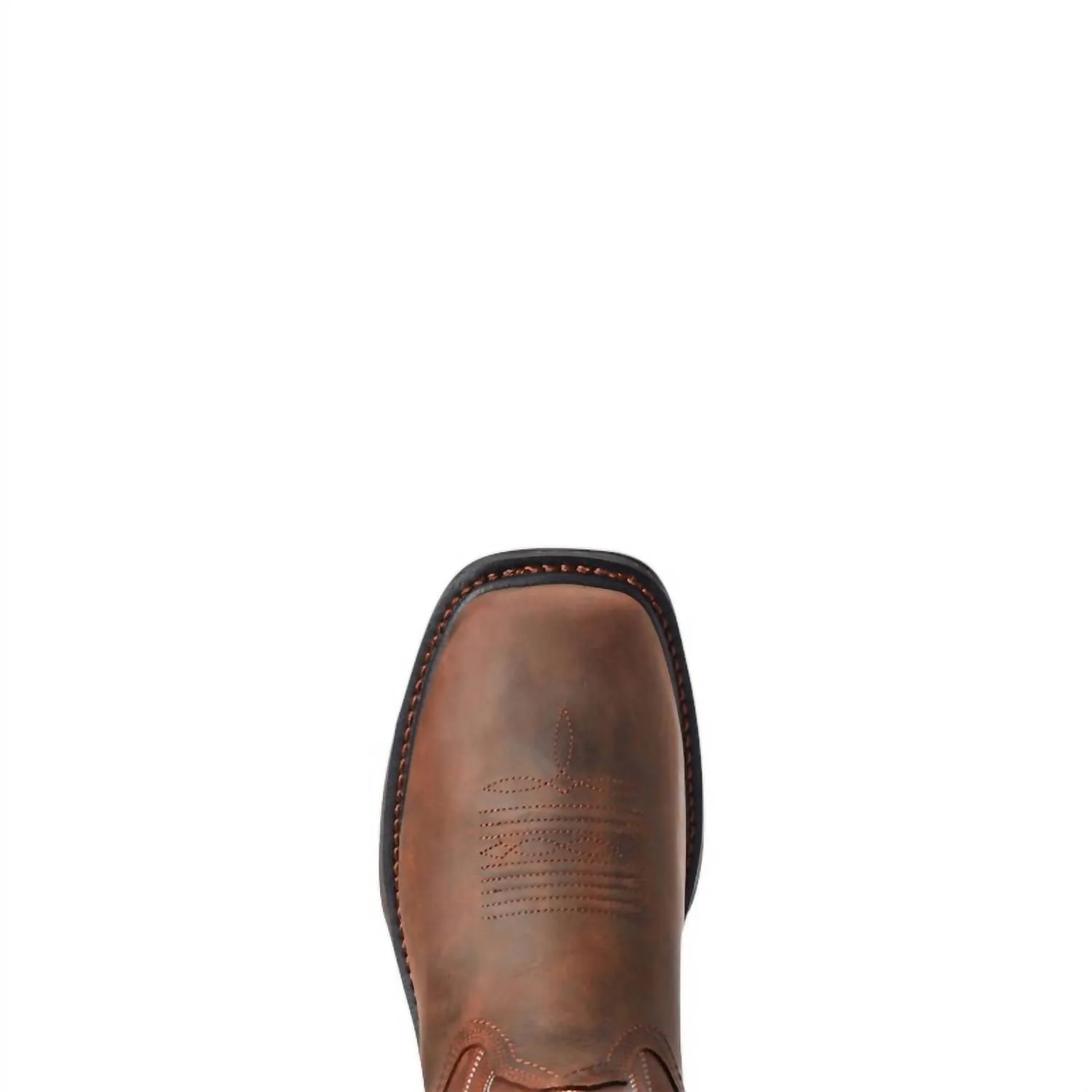 Men's Big Rig Waterproof Work Boot - Soft Toe In Dark Brown