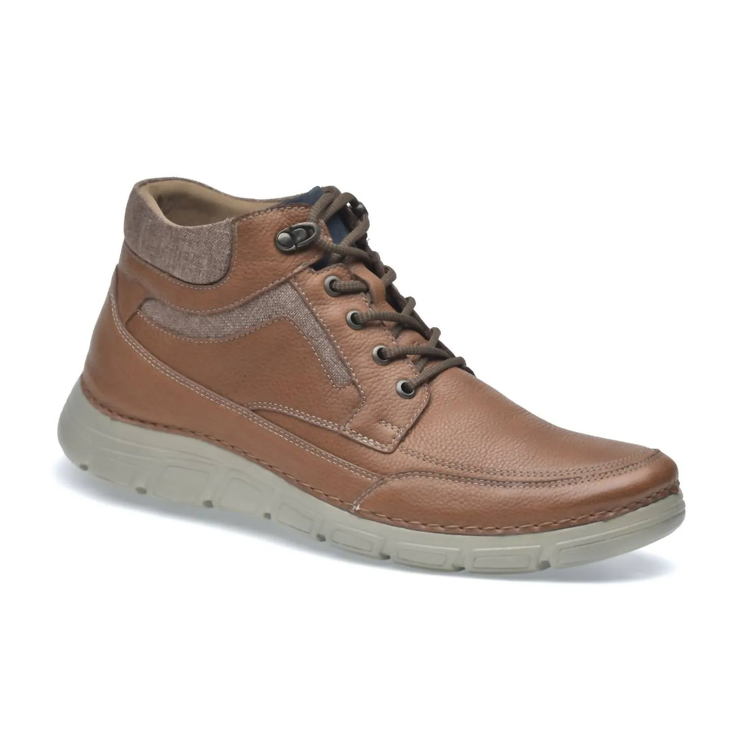 Men's Boots Leather Rock In Brown