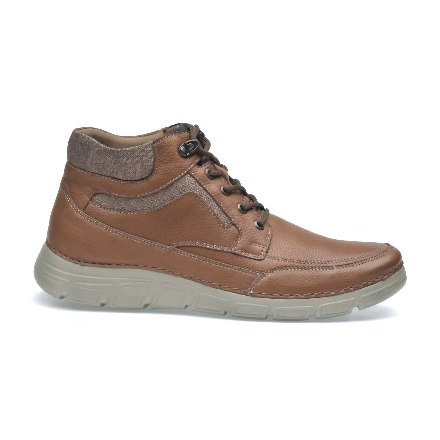 Men's Boots Leather Rock In Brown