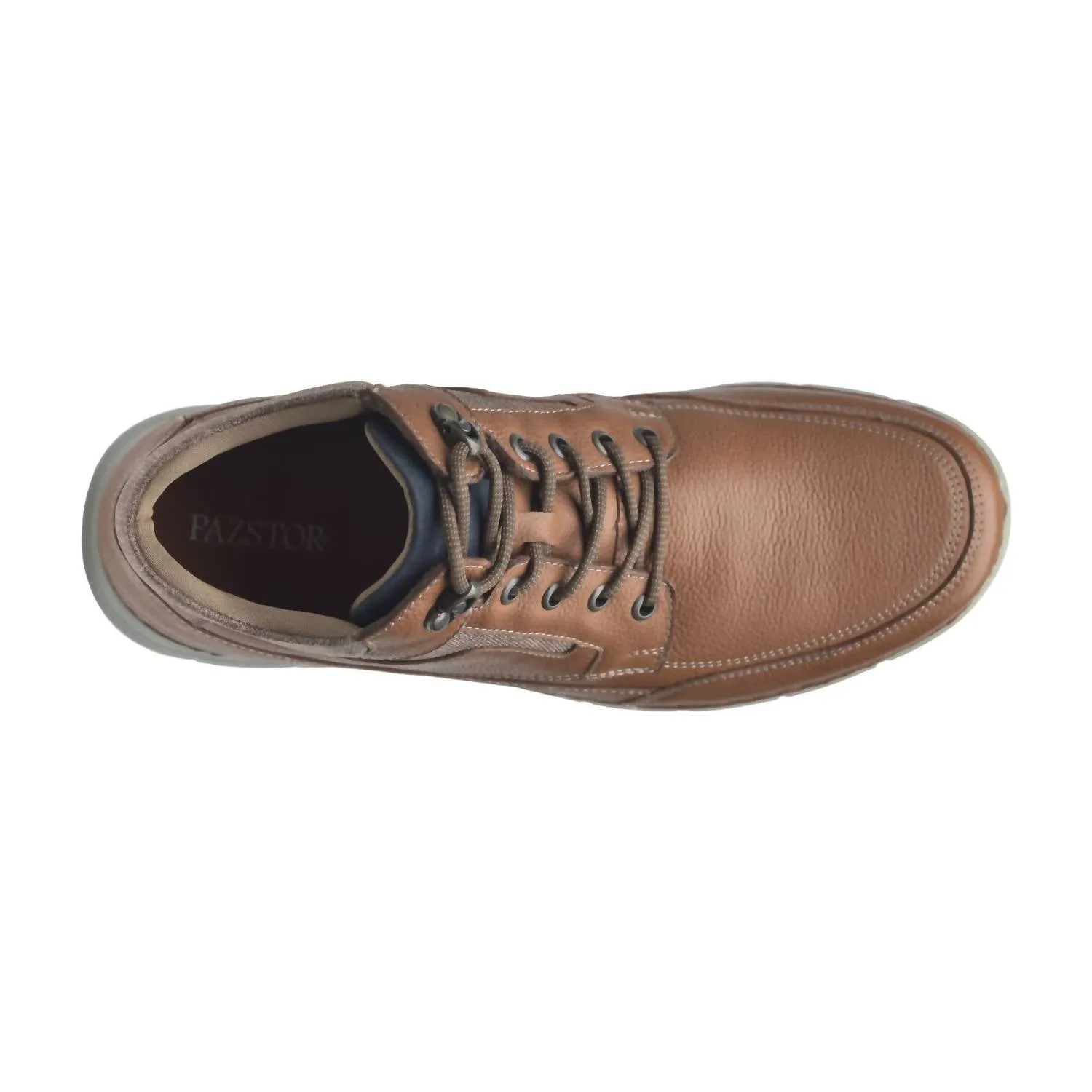 Men's Boots Leather Rock In Brown