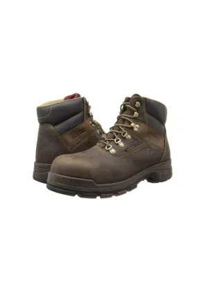 Men's Cabor Waterproof 6" Soft Work Boots In Dark Coffee