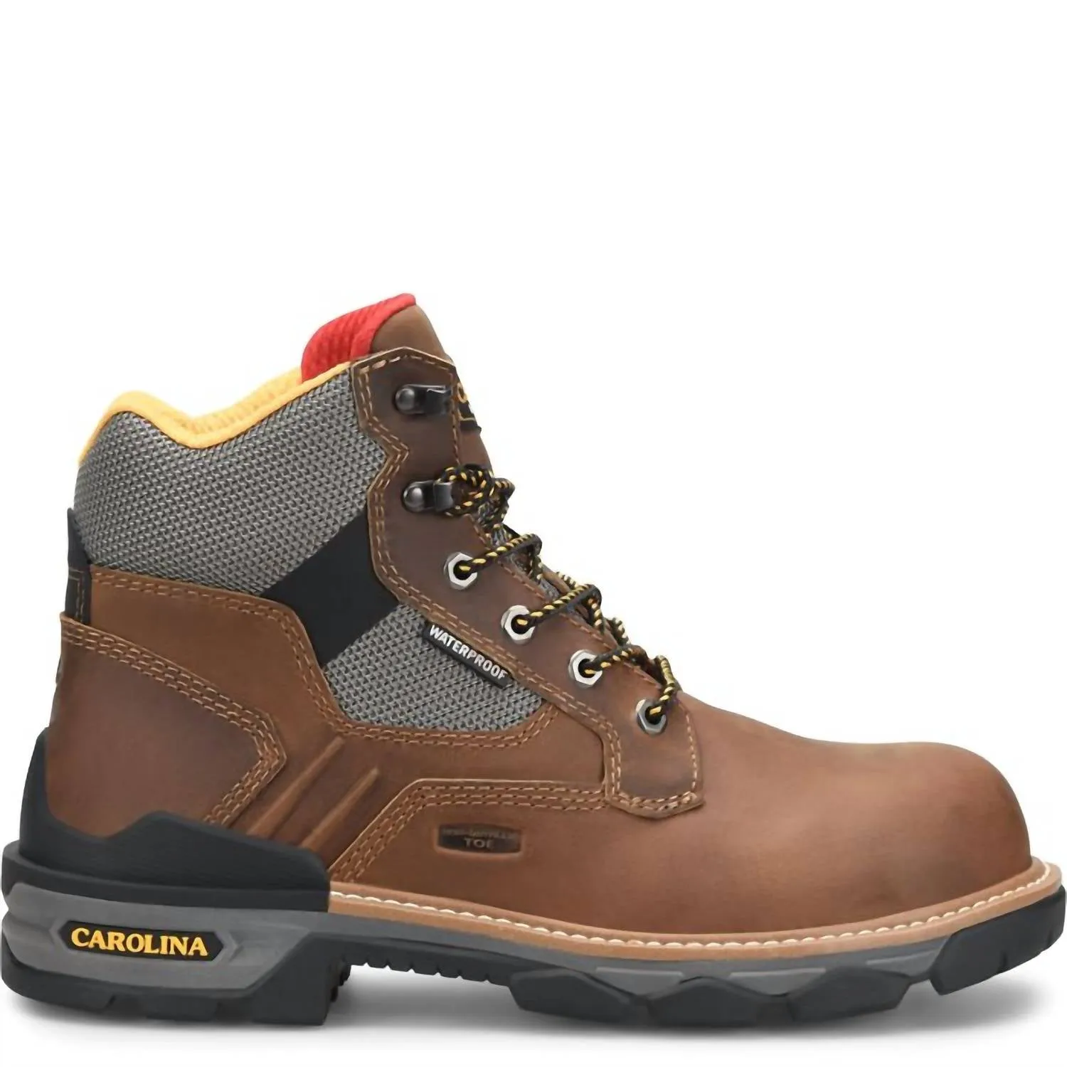 Men's Cancellor 6" Waterproof Work Boots In Brown