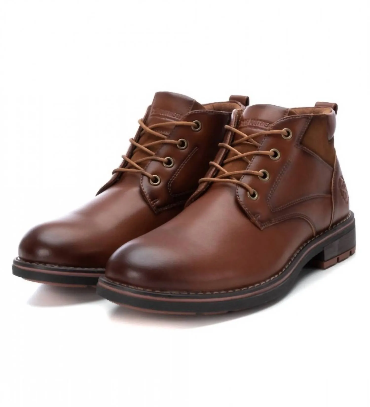 Men's Casual Ankle Boots In Brown