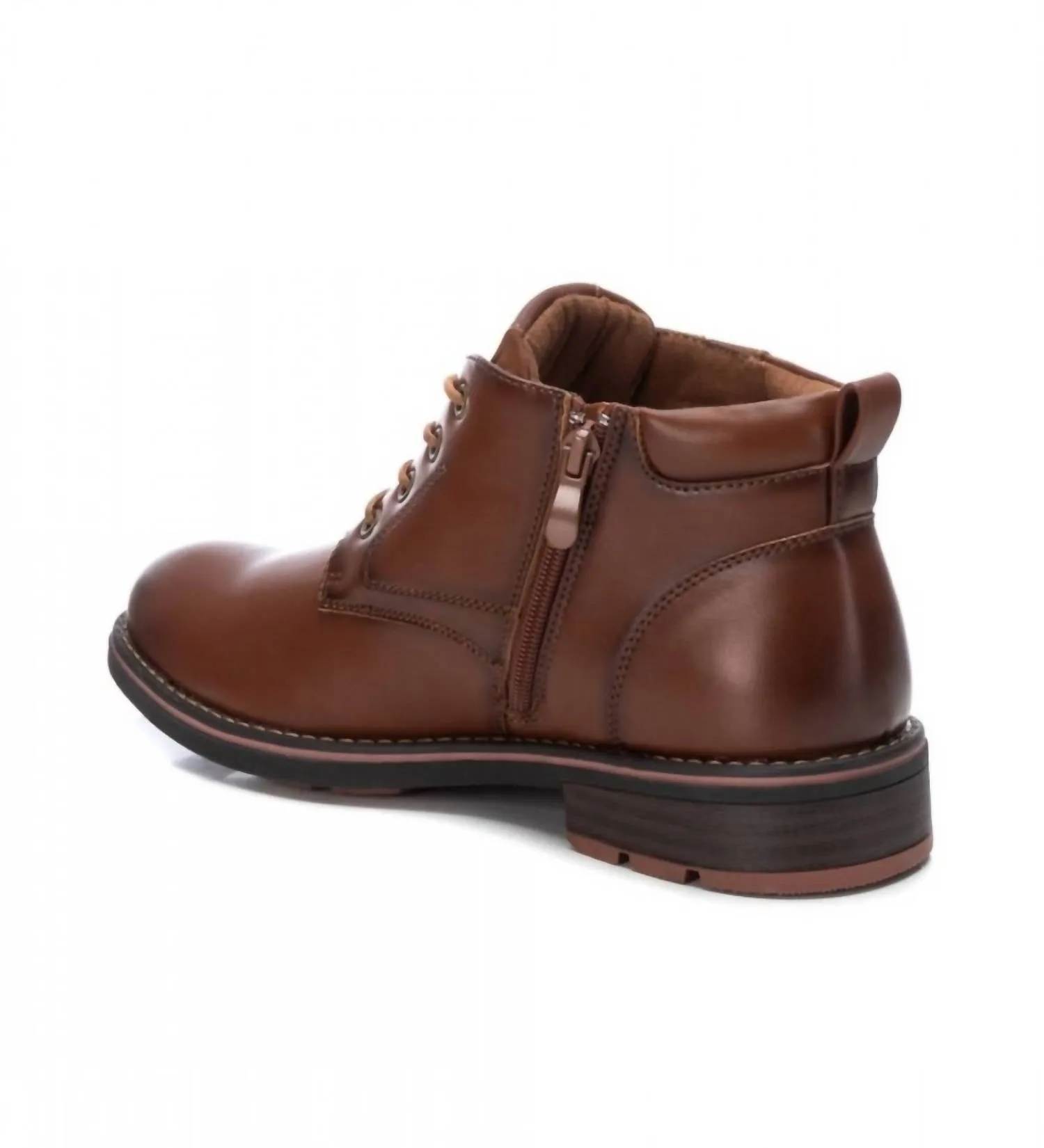 Men's Casual Ankle Boots In Brown