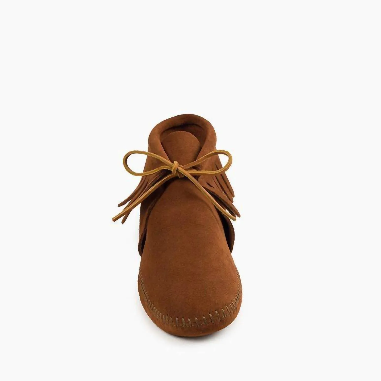 Men's Classic Fringe Softsole Moccasin Boot In Brown