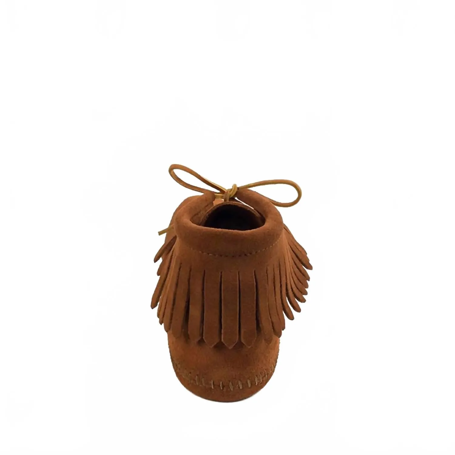 Men's Classic Fringe Softsole Moccasin Boot In Brown