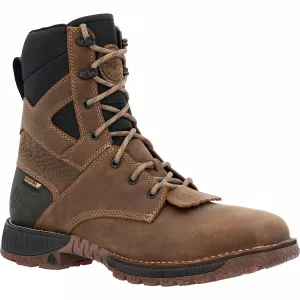 Men's Comp-Toe Rocky Hi-Wire Waterproof Western Work Boot In Earth