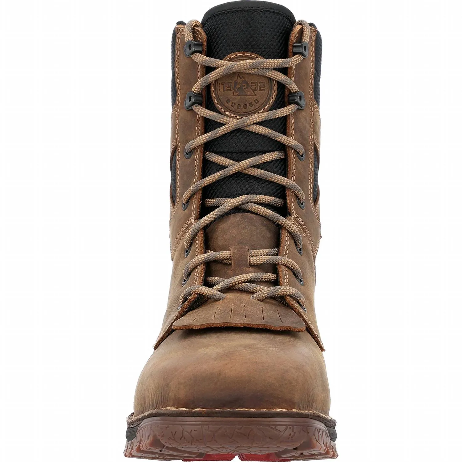 Men's Comp-Toe Rocky Hi-Wire Waterproof Western Work Boot In Earth