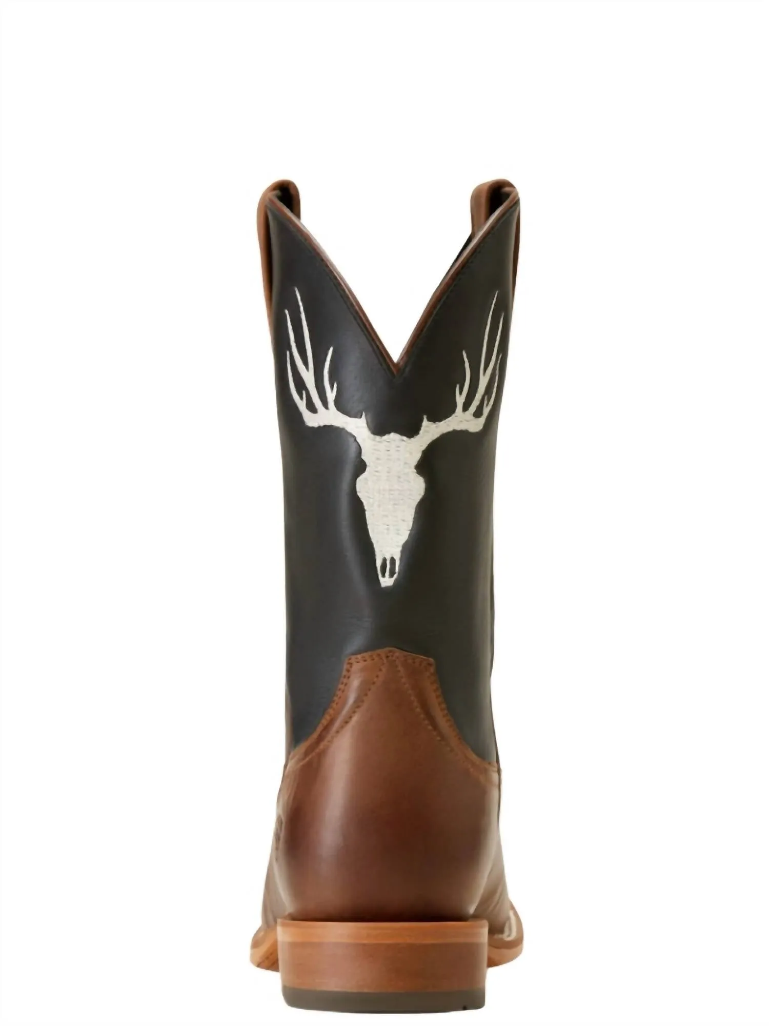 Mens Crosshair Western Boot In Black/tan