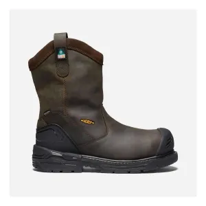 Men's Csa Philadelphia Wellington Carbon Fiber Work Boots In Cascade Brown/black