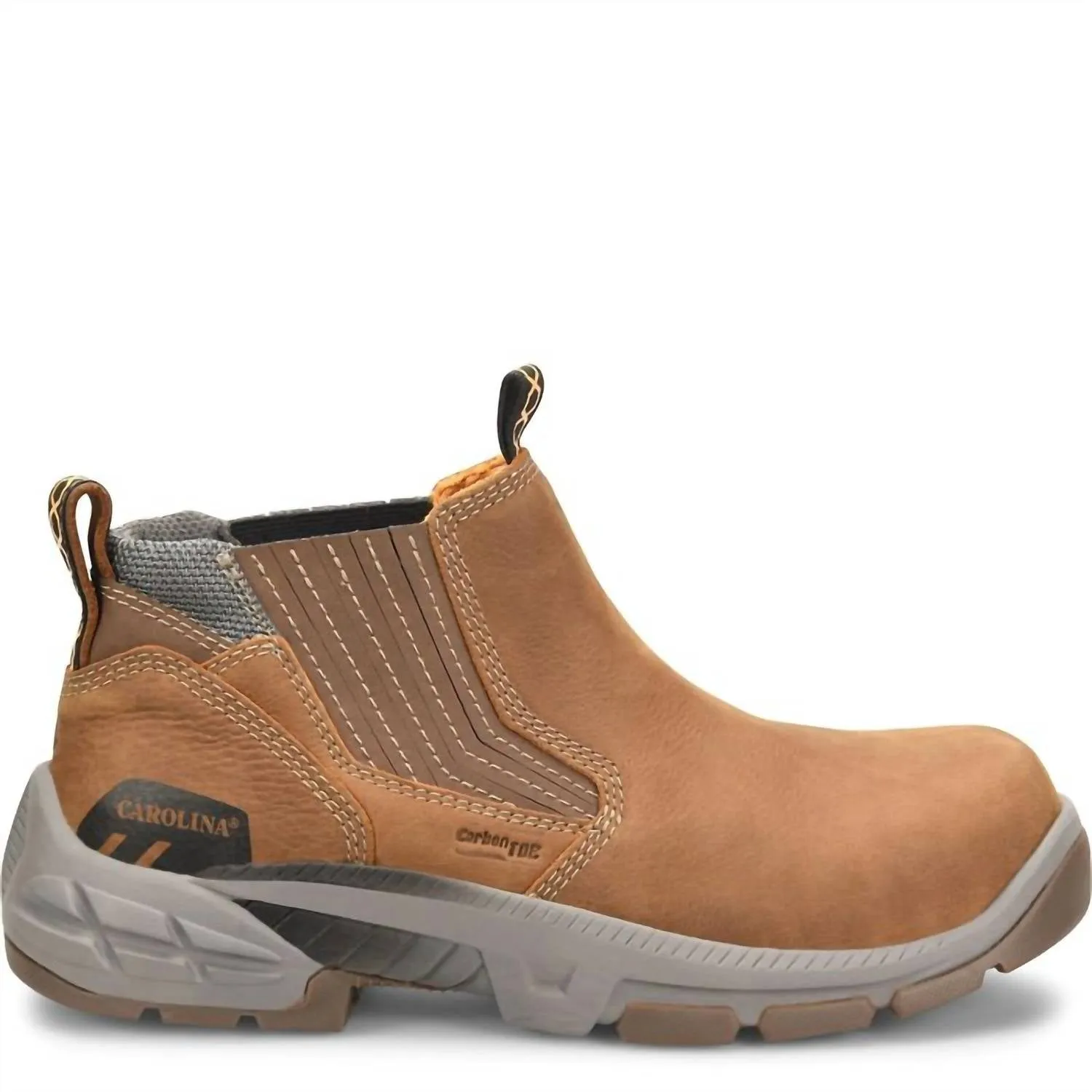 Men's Duke Composite Toe Slip On Work Boots In Brown