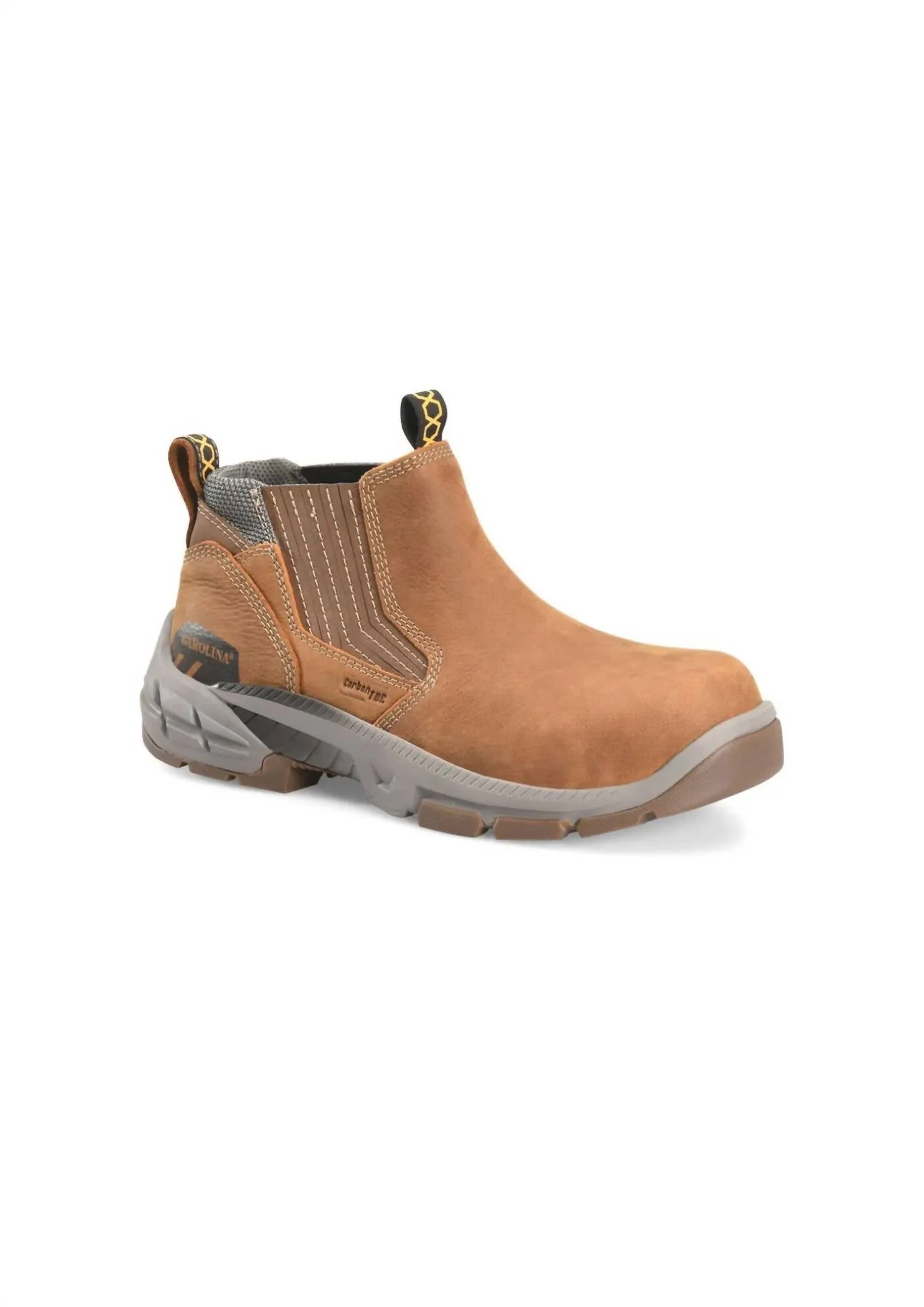 Men's Duke Composite Toe Slip On Work Boots In Brown