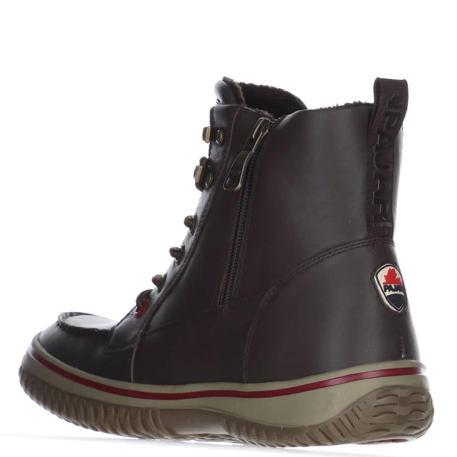 MenS Edmund Corsica Lace Up Insulated Boots In Dark Brown