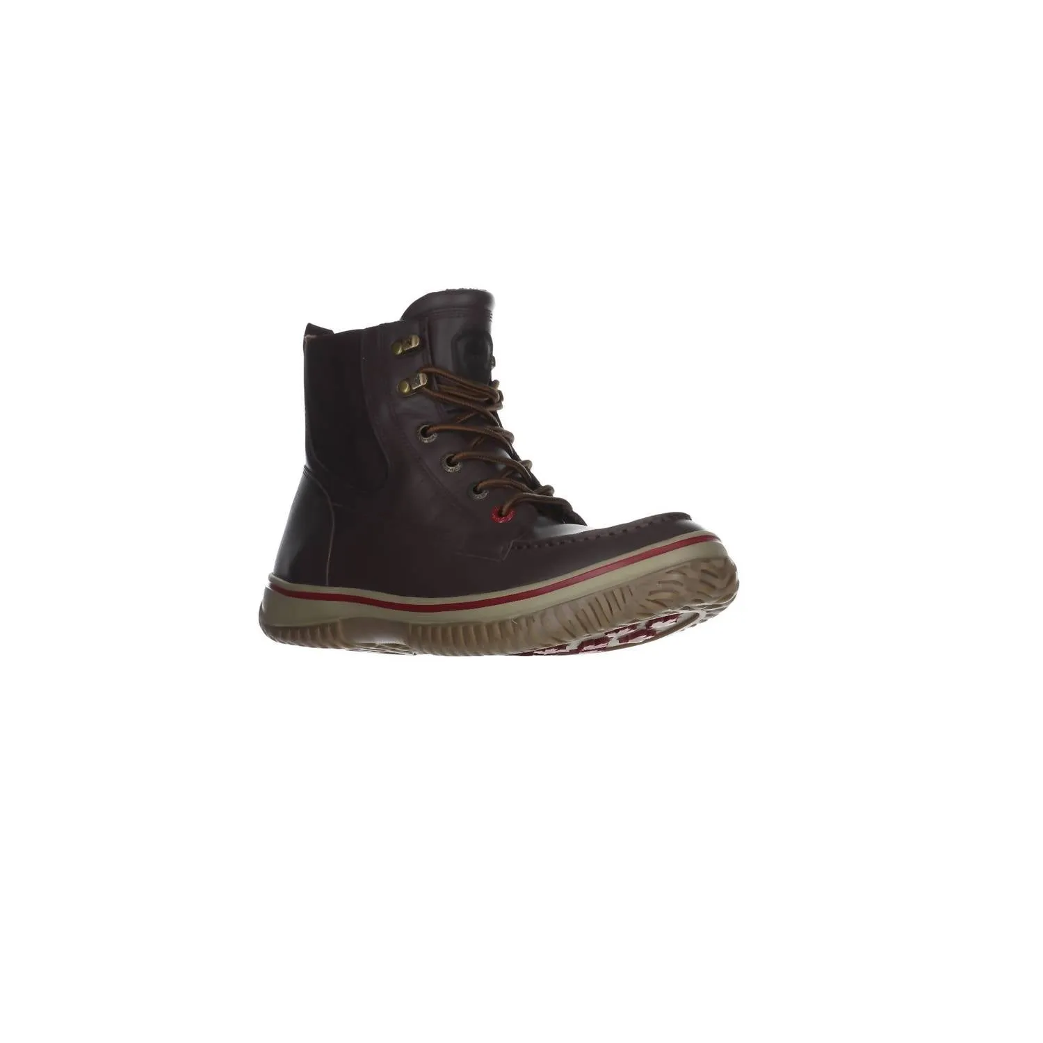 MenS Edmund Corsica Lace Up Insulated Boots In Dark Brown