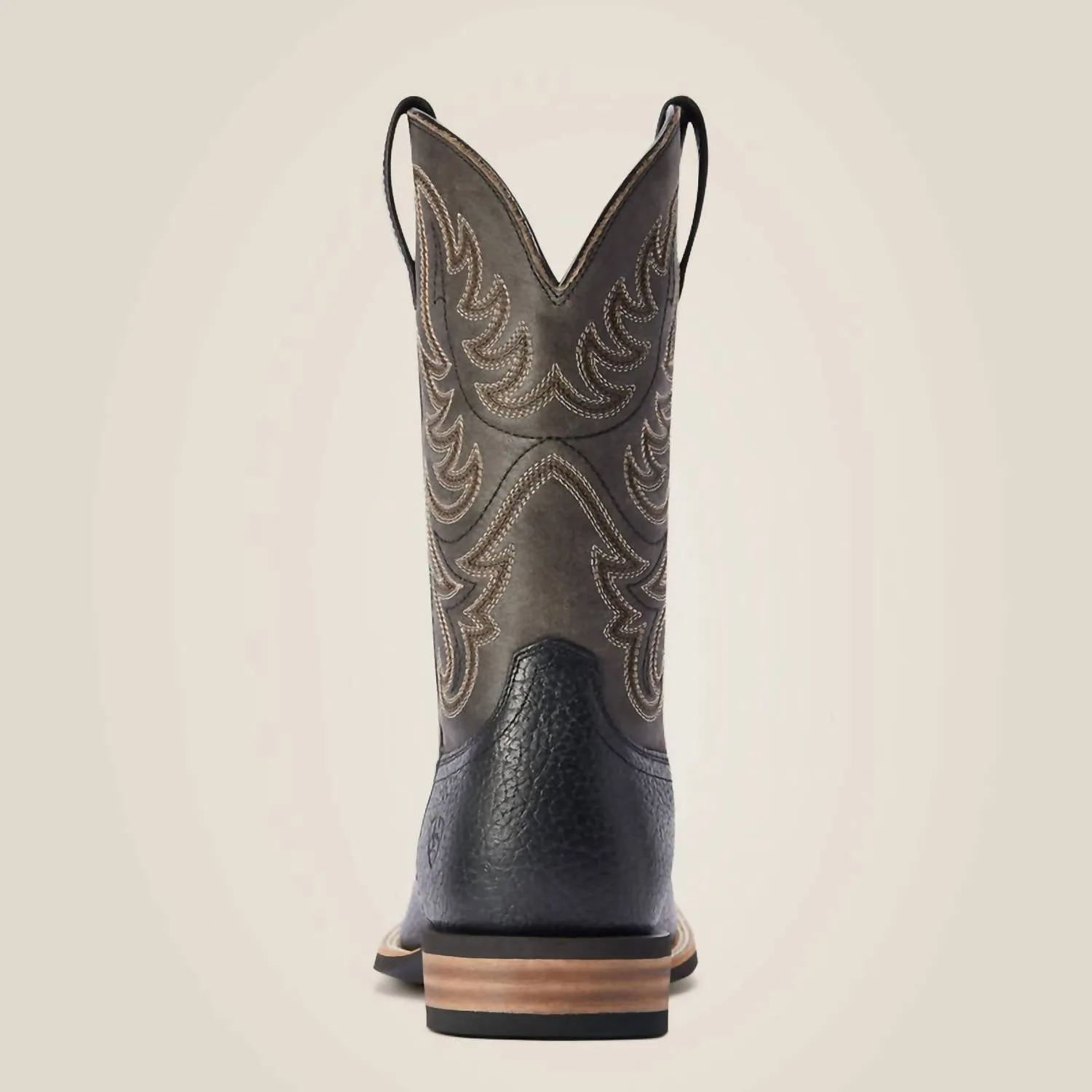 Men's Everlite Countdown Western Leather Square Toe Boot In Black