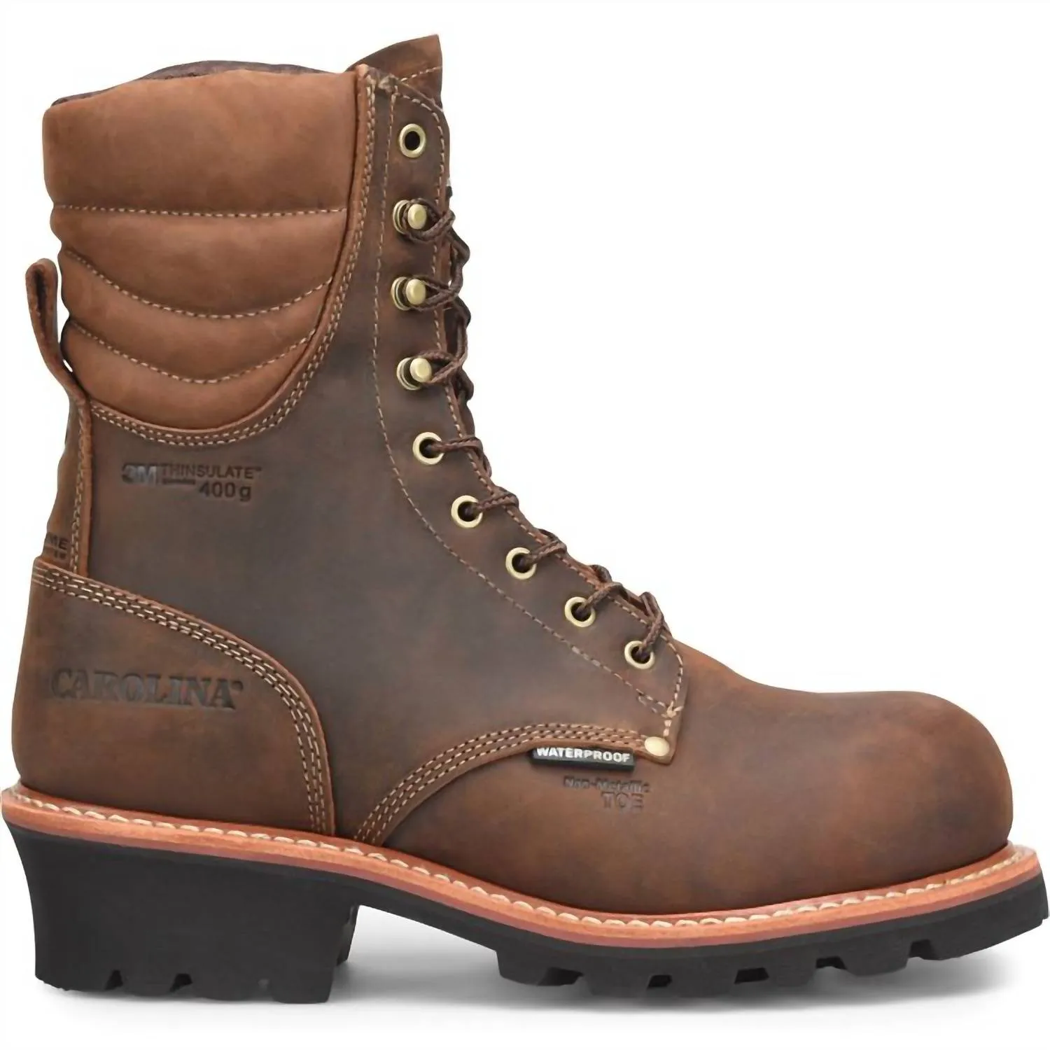 Men's Hemlock Insulated Composite Toe Logger Boots In Brown