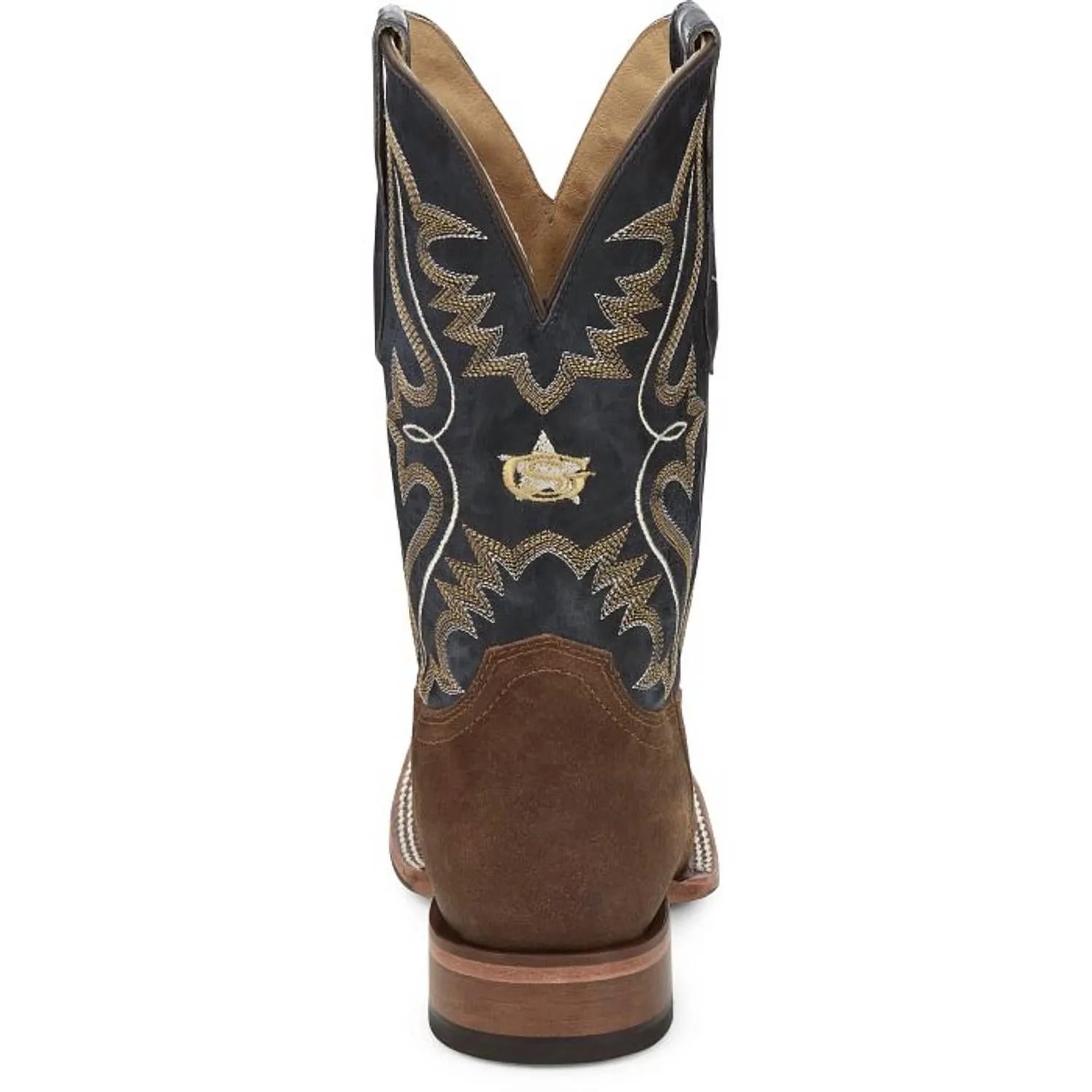 Men's Justin George Strait Dill Boot In Brown/blue