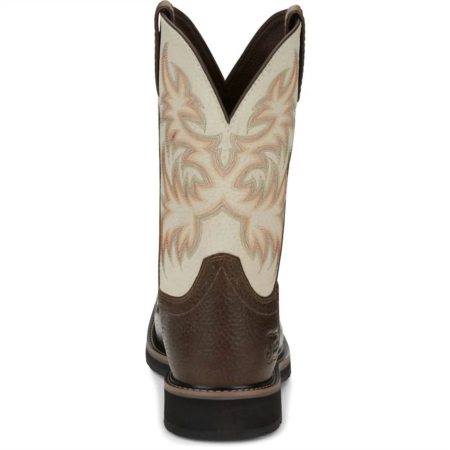 Men's Justin Stampede Driller Boot In Brown/white