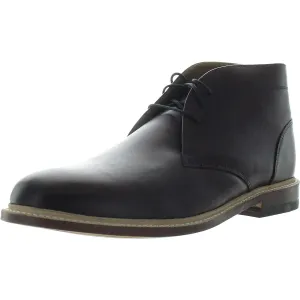 Mens Lace-Up Leather Chukka Boots