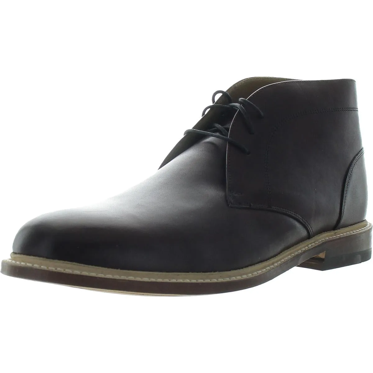 Mens Lace-Up Leather Chukka Boots