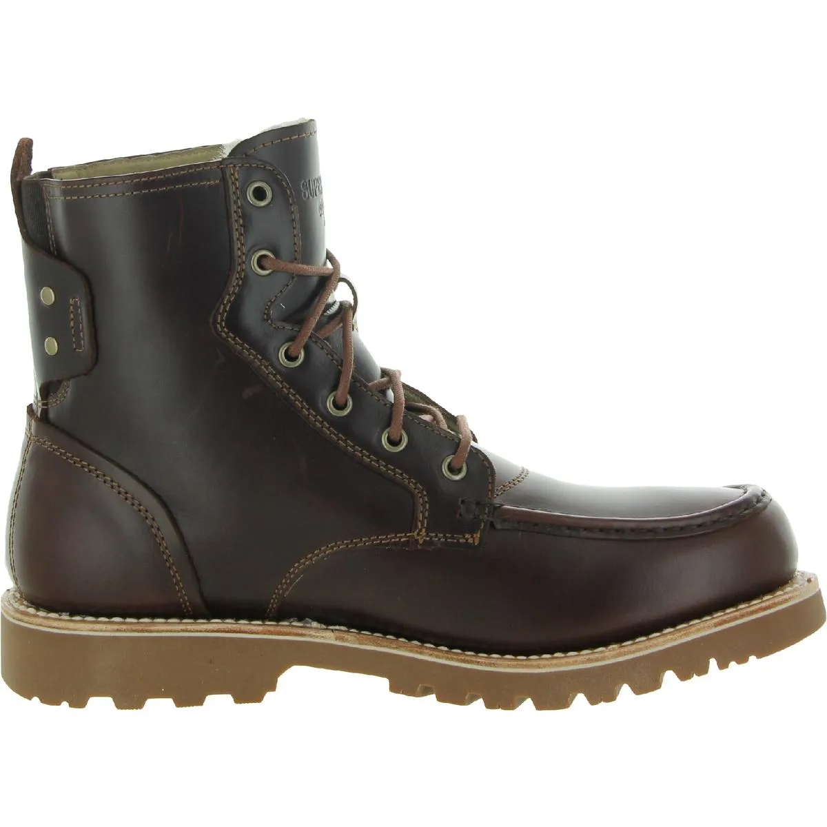 Mens Leather Fleece Lined Combat & Lace-up Boots