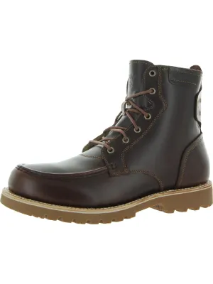 Mens Leather Fleece Lined Combat & Lace-up Boots