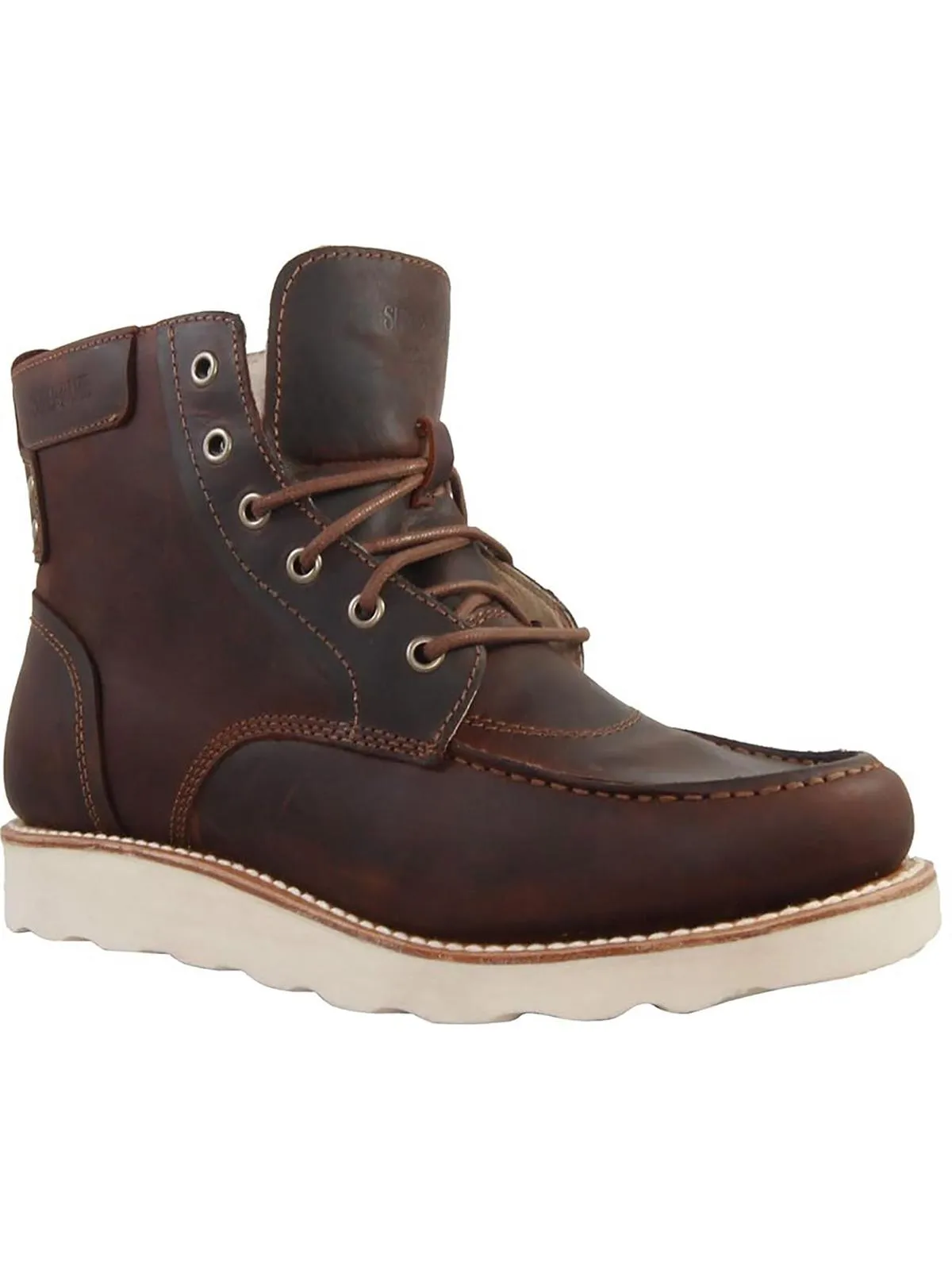 Mens Leather Fleece Lined Combat & Lace-up Boots