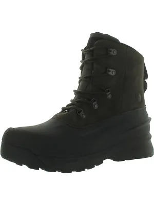 Mens Leather Insulated Winter & Snow Boots