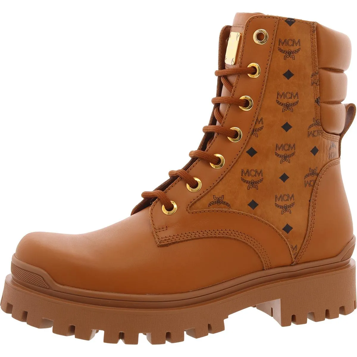 Mens Leather Lugged Sole Combat & Lace-up Boots