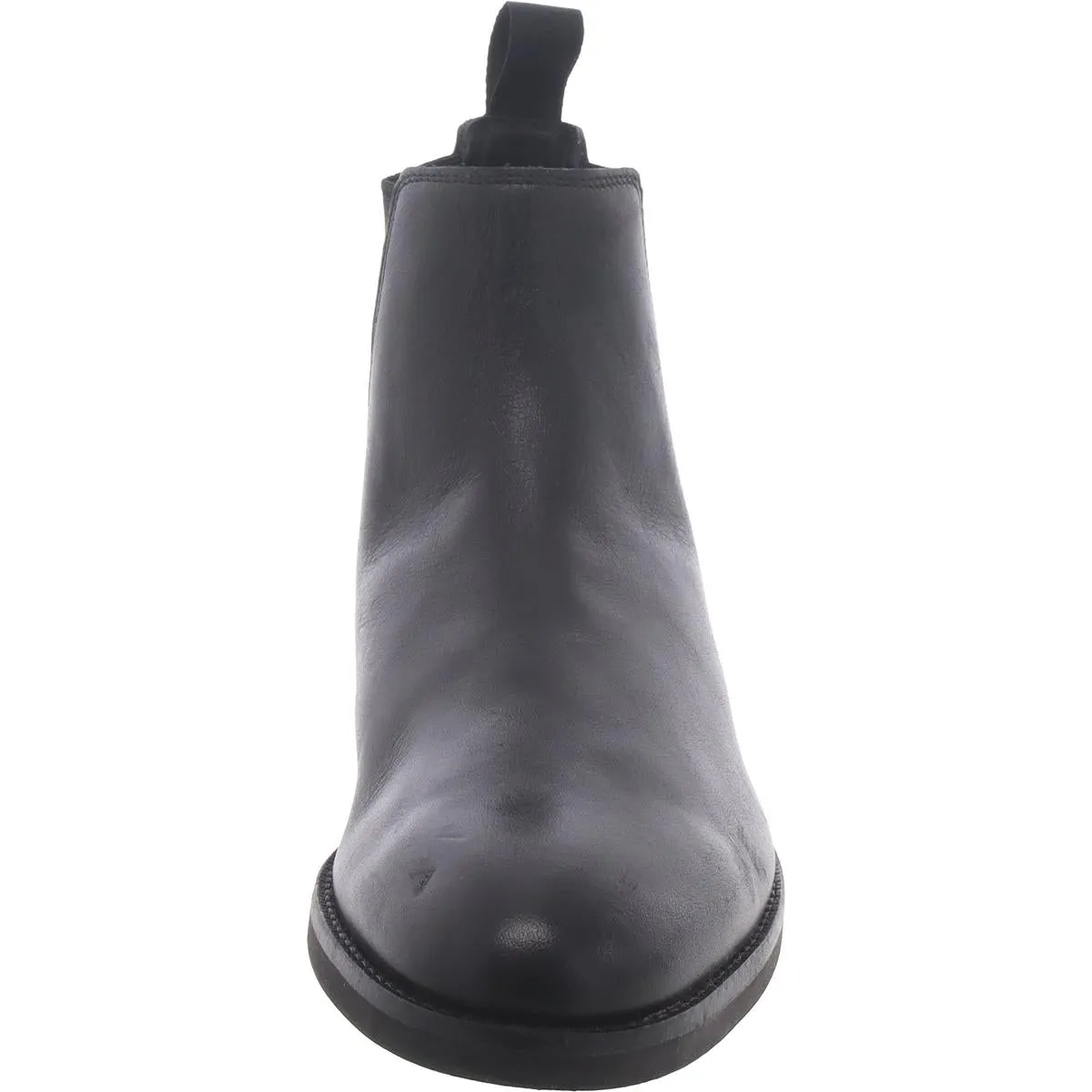Mens Leather Pull On Chelsea Boots