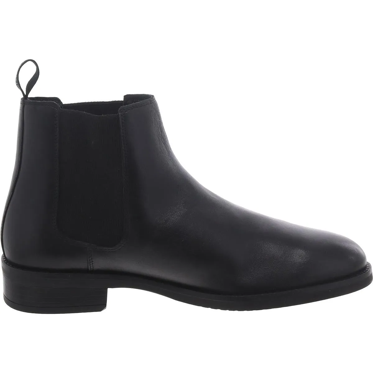 Mens Leather Pull On Chelsea Boots