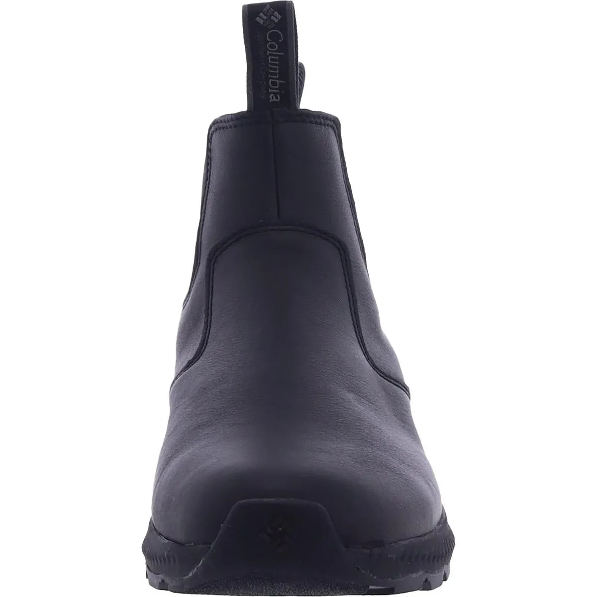 Mens Leather Stretch Chelsea Boots