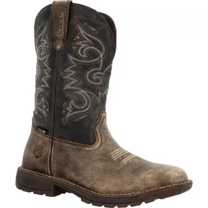 Men's Legacy 32 Waterproof Pull-On Work Western Boot In Distressed Brown