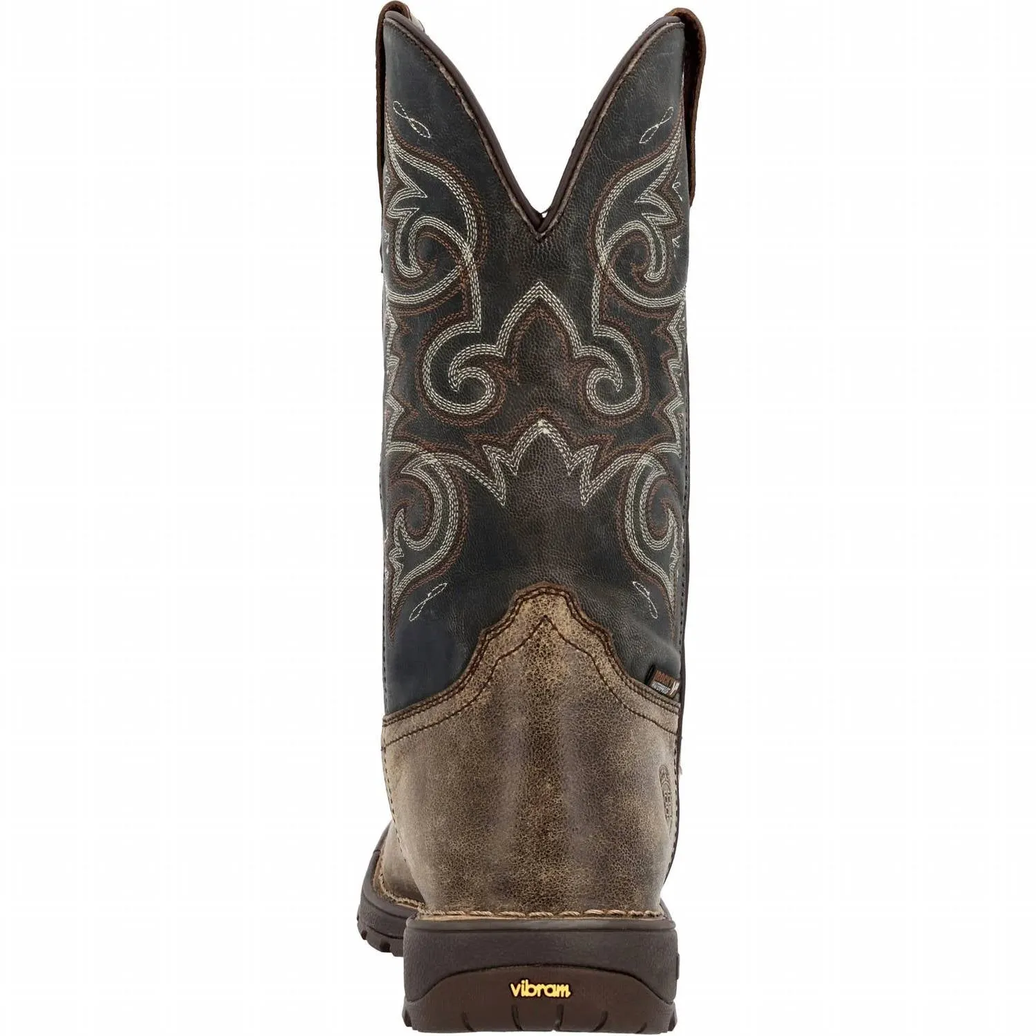 Men's Legacy 32 Waterproof Pull-On Work Western Boot In Distressed Brown